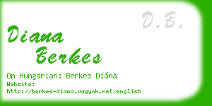 diana berkes business card